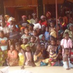 A donation of food and school supplies to orphaned children in Coya-Guinea